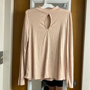 Pink long sleeve blouse